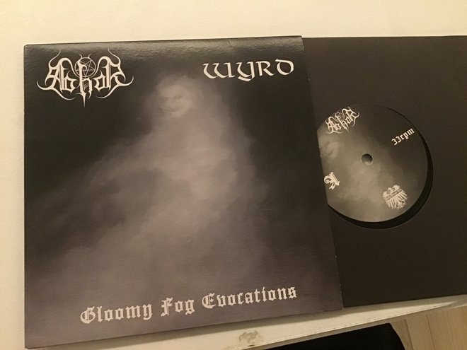 Abhor / Wyrd . Gloomy fog evocations 7” lp single split