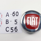 Fiat vannekeskiöt – Kromi-punainen – 60mm (4kpl - pikkukuva 2
