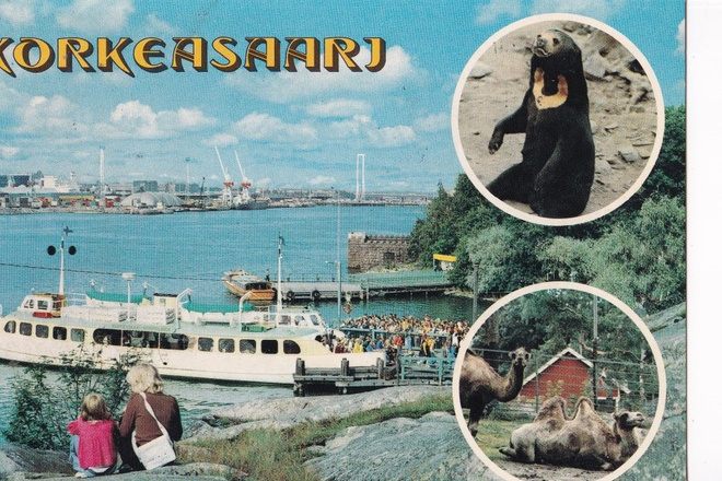 Helsinki, Korkeasaari, sommitelmakortti   b687