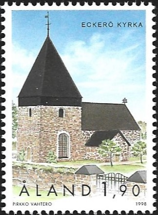 Åland 1998  Eckerön kirkko  1,90 mk ** LaPe 148