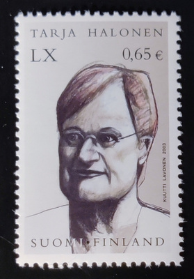 2003 Tarja Halonen 60 vuotta 0,65 € **