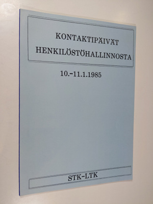 Kontaktipäivät henkilöstöhallinnosta 10.-11.1.1985