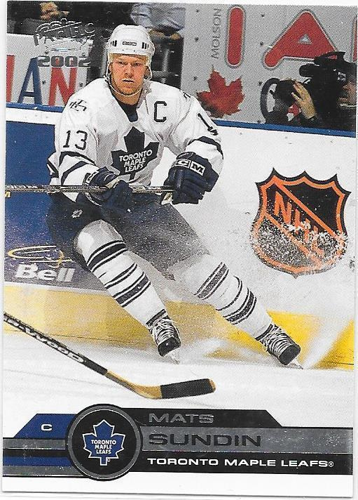 2001-02 Pacific #373 Mats Sundin Toronto Maple Leafs