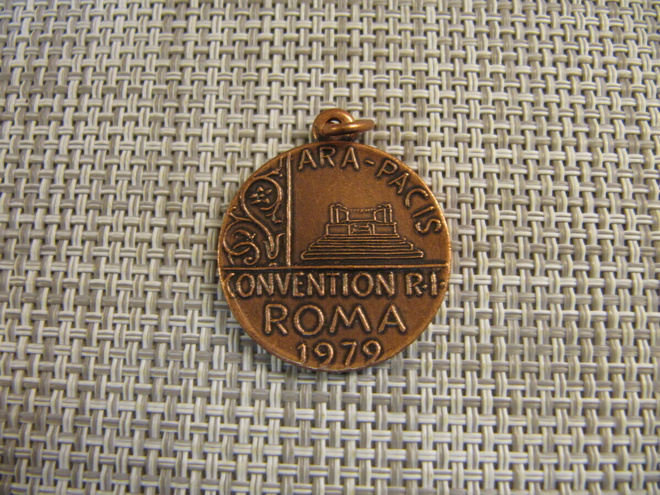 Ara - Pacis Konvention R.I. Roma 1979 mitali.