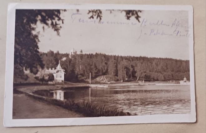 Hämeenlinna, Karlbergin rantaa ja puistoa, p. 1925