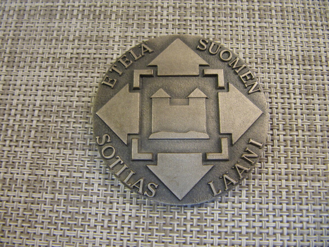 Etelä-Suomen Sotilaslääni mitali 1986.
