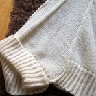 Valkoinen Poncho -tyylinen Neule - Koko M-L - pikkukuva 2