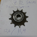 Eturatas Z12 sachs pienellä kartiolla kulunut - pikkukuva 2