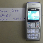 puhelin, Nokia 1600, RH-64, hopea - pikkukuva 1