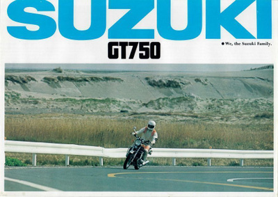 Suzuki GT750 1974 – eng.kielinen esite (MINT)