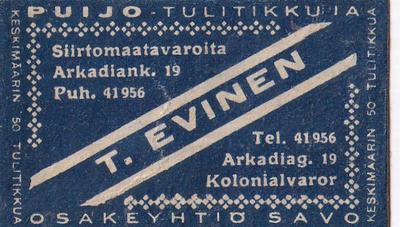 Helsinki, T. Evinen, Arkadiank. 19  b512
