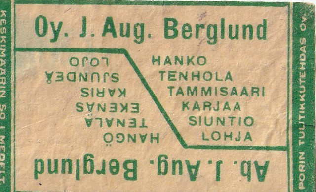 Hanko, Oy. J. Aug. Berglund    b506
