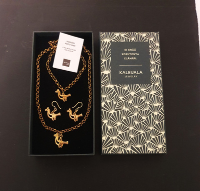 Kalevala LINTUNEN Korusetti Papuketjuilla!