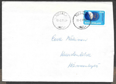 Postilähetys - YK 25v (LAPE 682) Toijala 10.2.1971