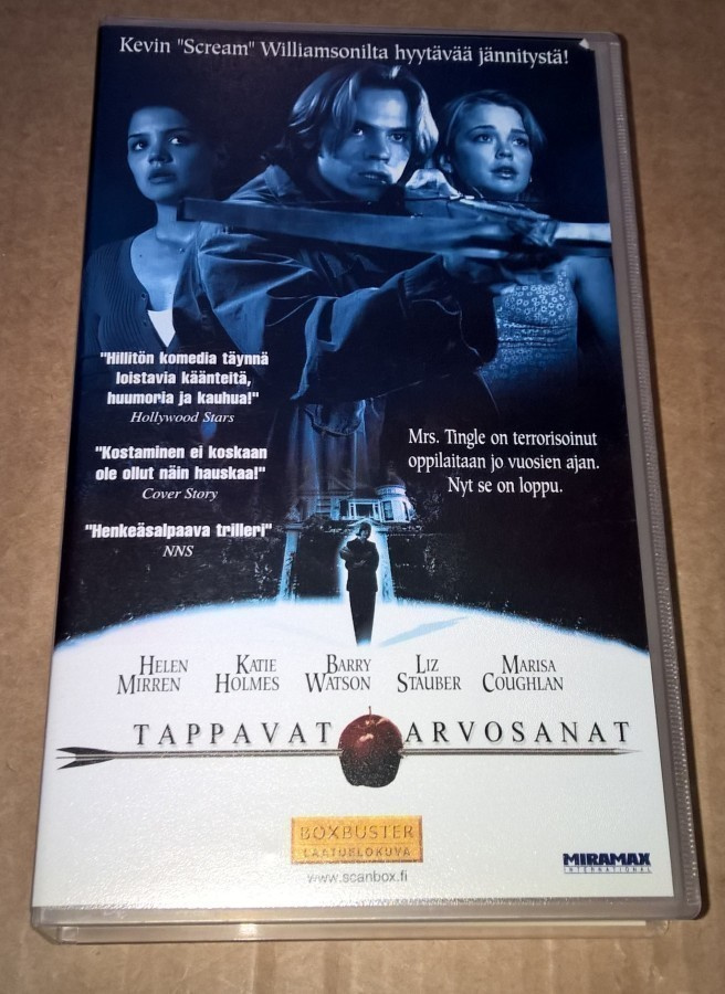 TAPPAVAT ARVOSANAT VHS JÄNNITYS / KOMEDIA 1999