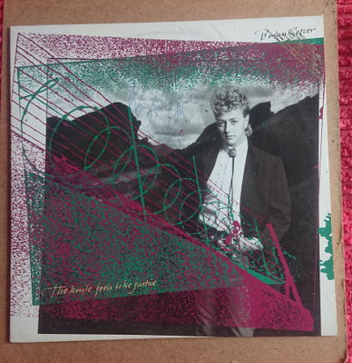Brian Setzer ,Stray Cats , nimikirjoitus , Lp