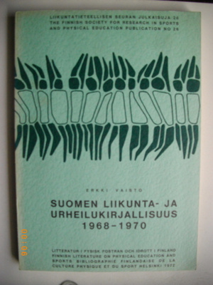 Suomen liikunta- ja urheilukirjallisuus 1968-1970 (7.5)