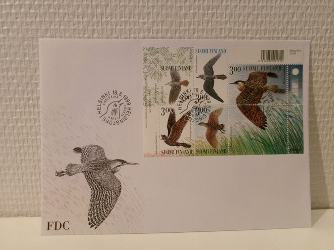 FDC- ensipäiväkuori - Suviyön lintuja - 1999