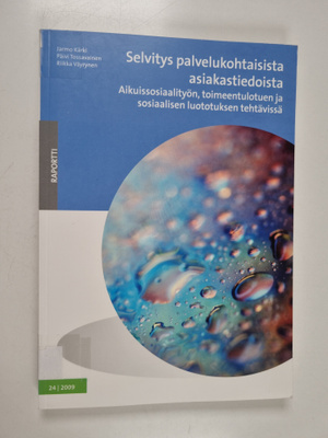 Selvitys palvelukohtaisista asiakastiedoista aikuissosiaa...