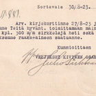 LUOVUTETTU ALUE SORTAVALA FIRMA KIRJEKORTTI - pikkukuva 2