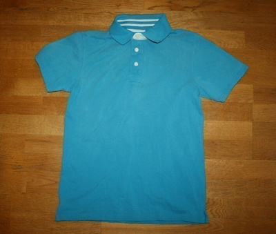 H&M L.O.G.G turkoosi pikeepaita 164