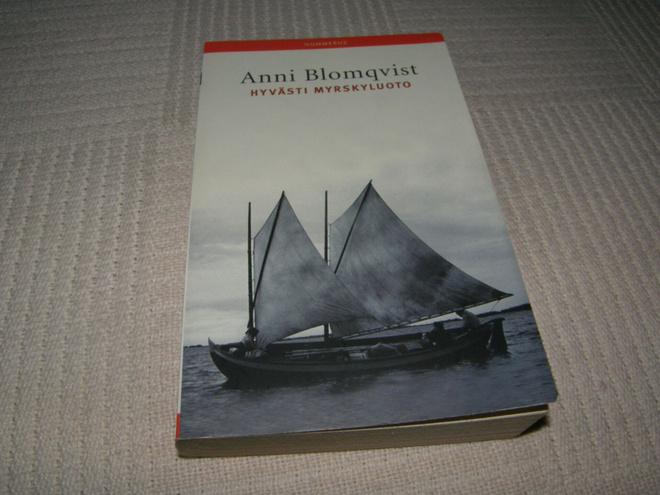 Anni Blomqvist Hyvästi Myrskyluoto  -nid