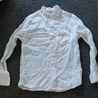 Valkoinen pellavapaita miesten koko M H&M regular fit - pikkukuva 1