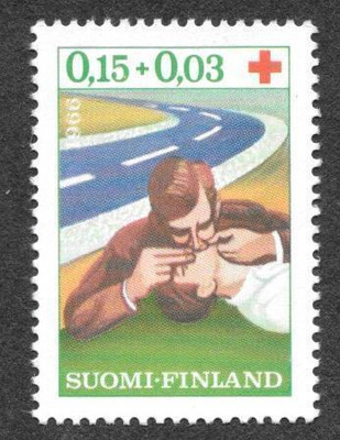 Punainen risti 1966 0,15+0,03mk (LAPE 608) **