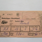 Linja- autolippu Turku - Kalanti 1961 - pikkukuva 1