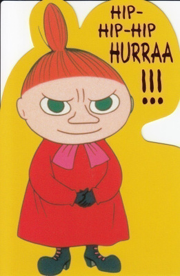 Muumit Pikku Myy Hurraa (muotoonleik. kortti)