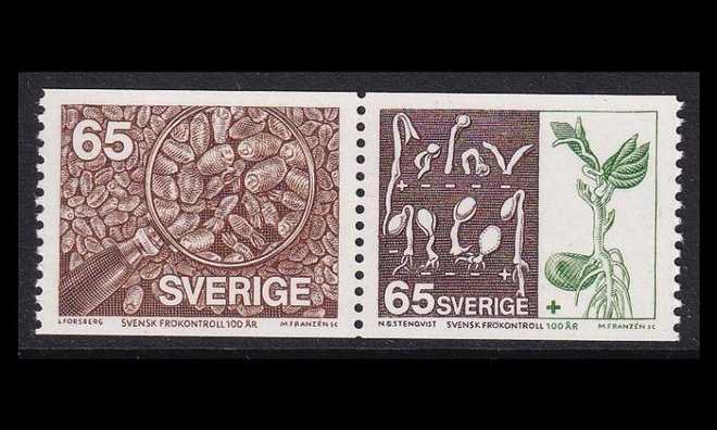 Ruotsi 941-2p1 ** Siementestaus 100v (1976)