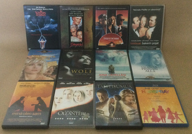 Michelle Pfeiffer -elokuvia 12 kpl DVD & Blu-ray