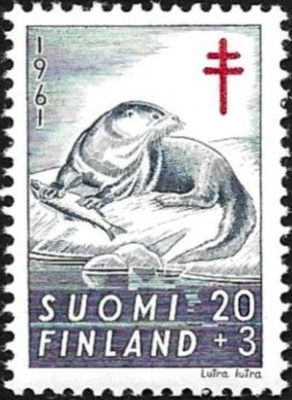 1961 TUB merkki Saukko 20 + 3 mk ** LaPe 537