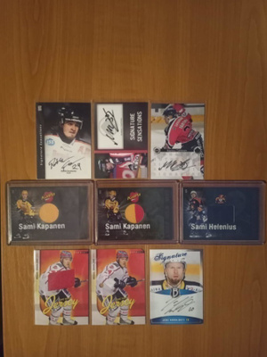Cardset numeroitu, Signature, Jersey, Patch kortteja (lista)