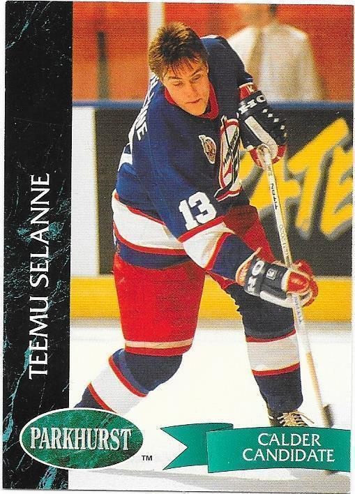 1992-93 Parkhurst Calder Candidate #209 Teemu Selänne Jets