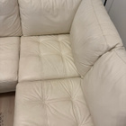 Pohjanmaan white leather sofa - pikkukuva 2