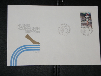 Hannes Kolehmainen 1889-1989 1989 FDC