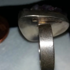 Vintage Kalevala koru hopea sormus ametisti kivillä Reino sa - pikkukuva 3