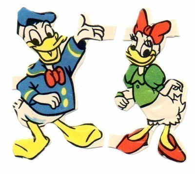 WANHA DISNEY / Iloinen Aku Ankka ja Iines. 1960-l.