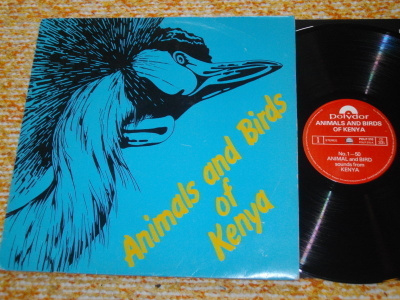 ANIMALS & BIRDS OF KENYA - LP 1970's  Kenia,Africa EX