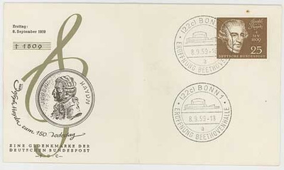 BRD Mi 318 FDC (kuoressa taite)