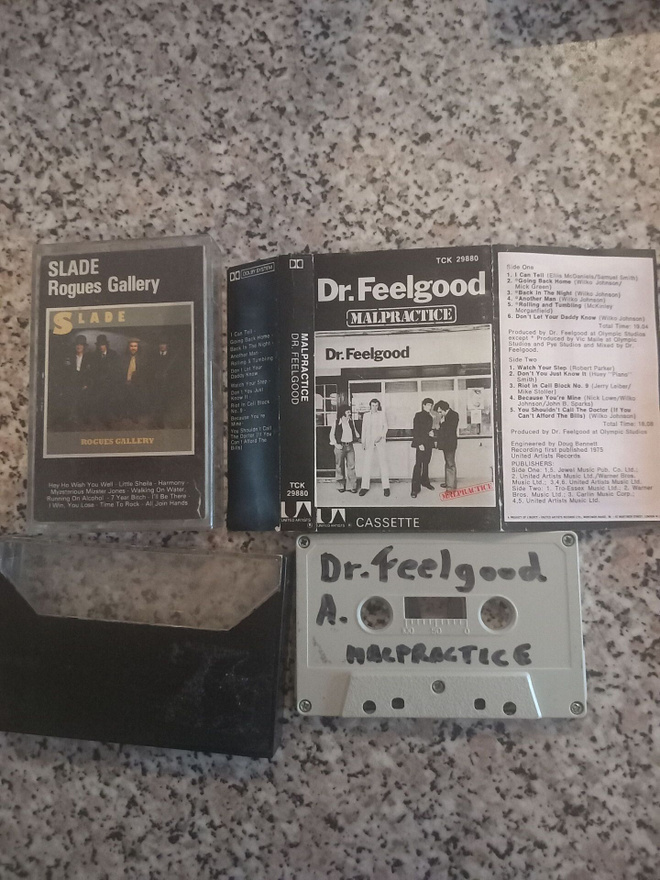 SLADE ja DR FEELGOOD c-kasetit