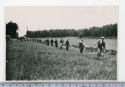 Turku Piikkiö lennätinkaapelinasennus 1939