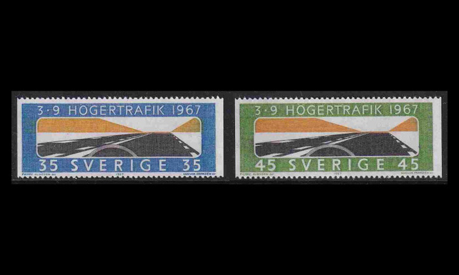 Ruotsi 588-9C ** Oikeanpuoleinen liikenne (1967)