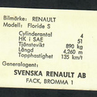 Keräilykuva - Auto - Renault 92 Floride S - pikkukuva 2