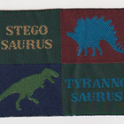 Stegosaurus ja tyrannosaurus - kangasmerkki - pikkukuva 1