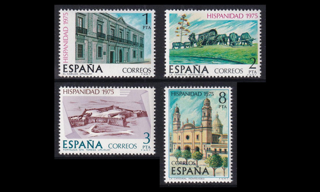 Espanja 2186-9 ** Amerikan historiaa Uruguay (1975)