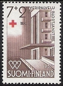 1950 Punainen Risti 7 + 2 mk **  LaPe 392