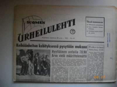 Suomen Urheilulehti Nro 42/1954 (25.2)