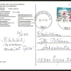 Joulupostimerkki 1,10mk (1984) Hämeenlinna kortilla loisto - pikkukuva 1